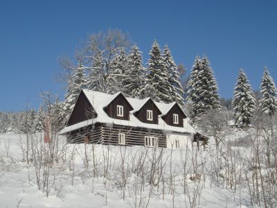 Horská chata Beskýdek II v zimě